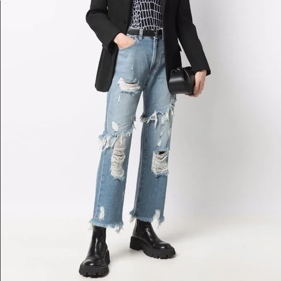 CLEARANCE ✨❤️just today 🔥Just Cavalli
mid-rise straight-leg jeans - Picture 3 of 16